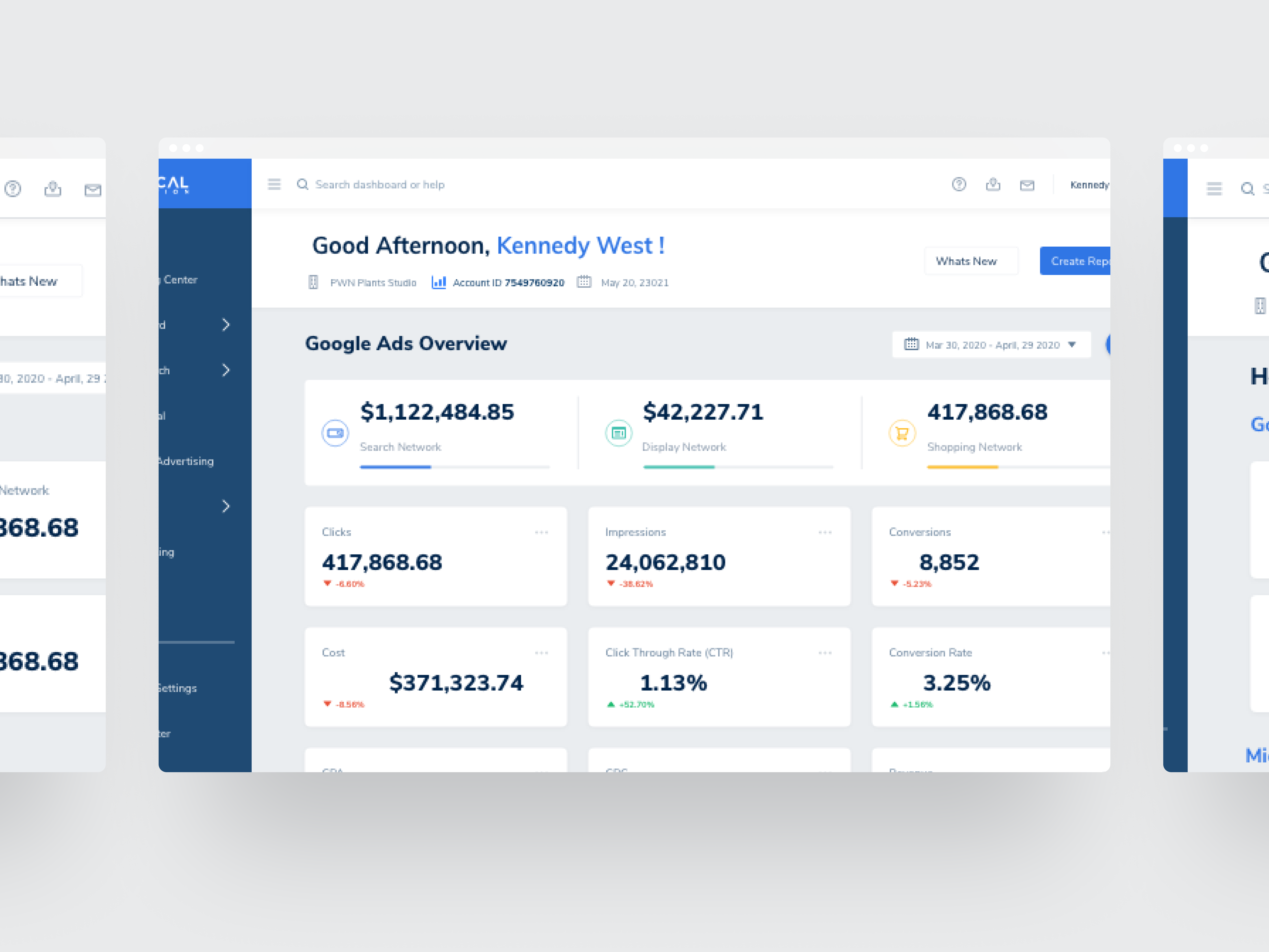 client dashboard