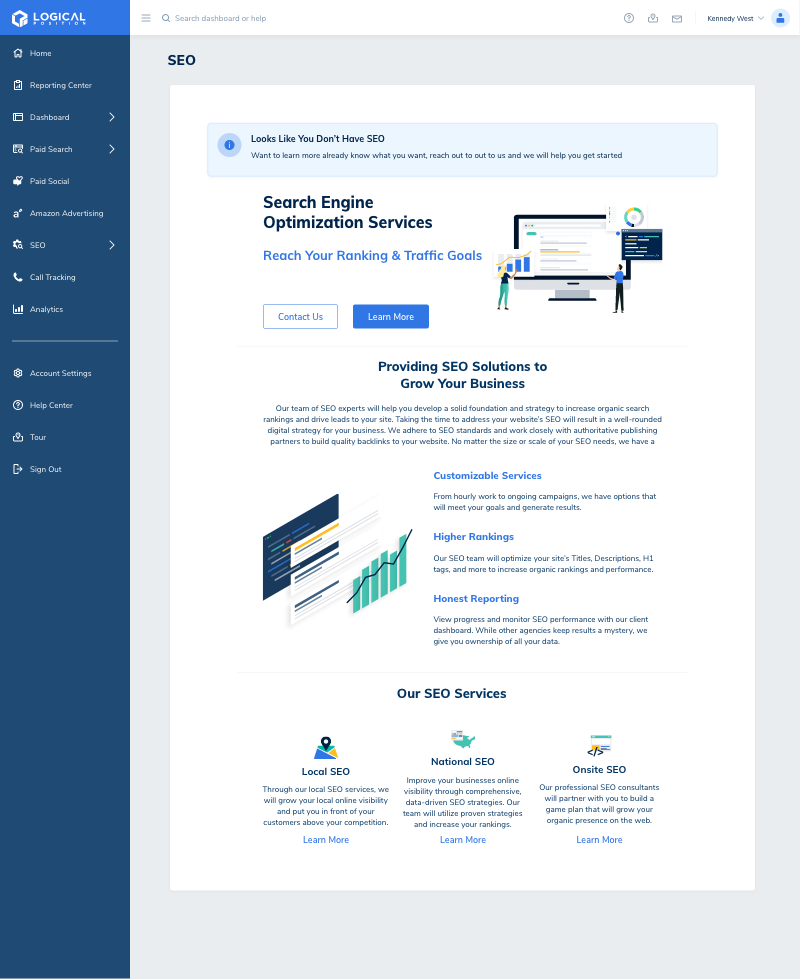 interface of task management module (for a productivity tools business)